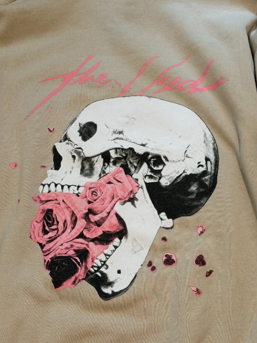 The Used Toxic Positivity Skull Hoodie Cream XL - Picture 4 of 4